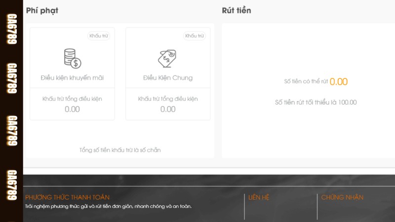 Đáp ứng điều kiện rút tiền Ga6789 để tránh sai sót xảy ra Đáp ứng điều kiện rút tiền Ga6789 để tránh sai sót xảy ra