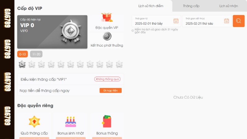Khuyến mãi Ga6789 dành cho thành viên VIP có nhiều đặc quyền Khuyến mãi Ga6789 dành cho thành viên VIP có nhiều đặc quyền